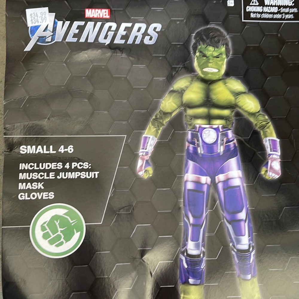 Marvel Avengers: Hulk Children’s Costume! New!